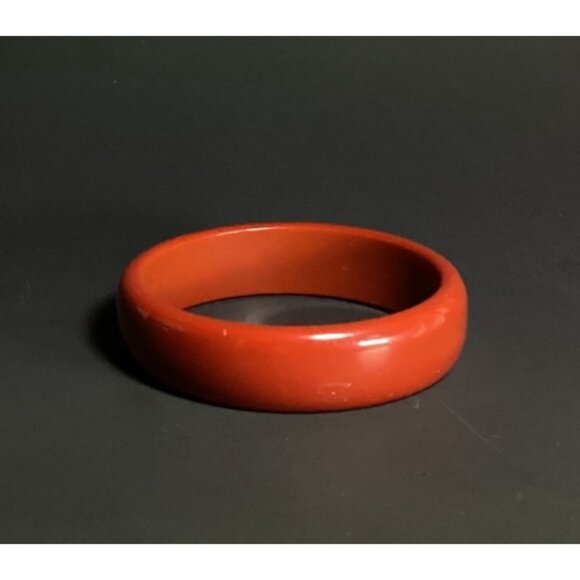 Vintage1960s Mod Rust Brown Lucite Bangle Bracelet Minimalist **READ** - Picture 6 of 7